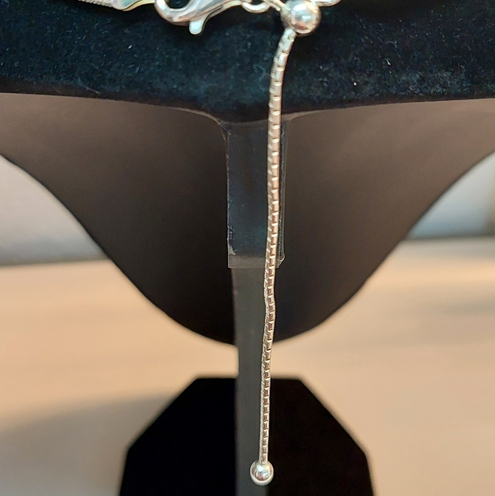 Sterling Silver Herringbone Necklace - Picture 5 of 5